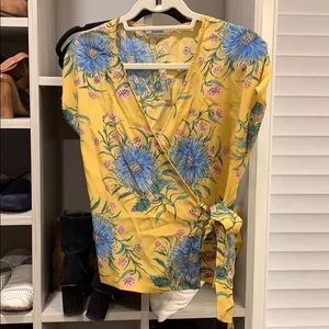 Silk madewell wrap shirt
